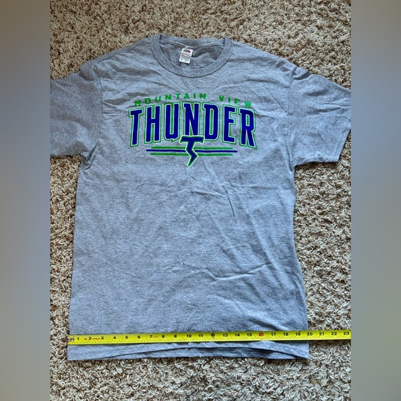 Men Fruit Of The Loom Gray Mountain View Thunder T-Shirt Size M - Picture 7 of 10